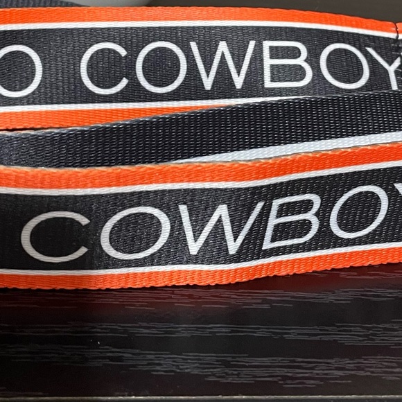 🎉🧡LAST ONE!! NEW Oklahoma State University GO COWBOYS Reversible Purse Strap - Picture 2 of 4